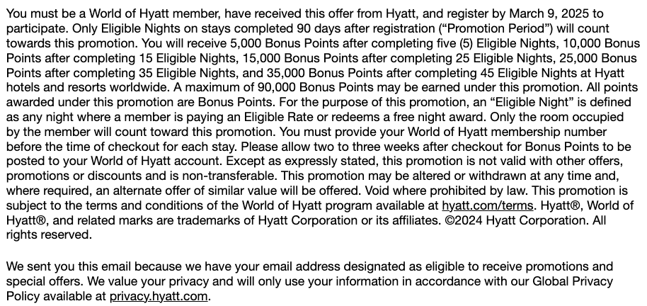 Full Terms and conditions of the promotion - Source: You Are Travel