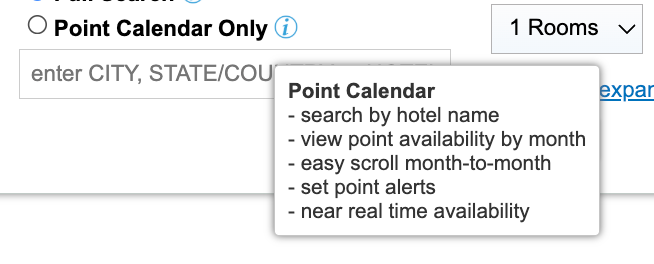 Point Calendar makes it easier to plan a trip based upon award availability - Source: PointsCalendar