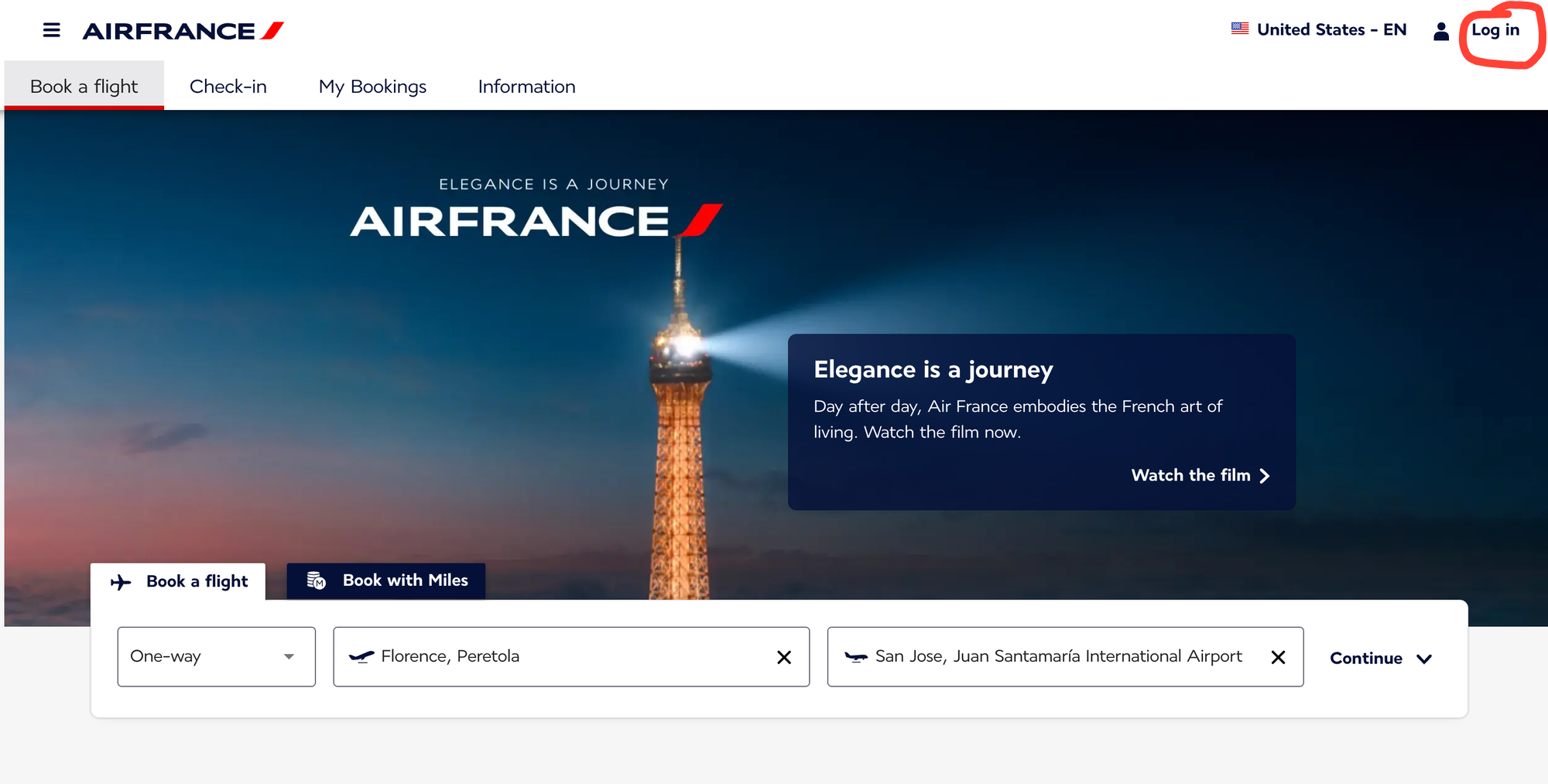 Purchasing Flying Blue Miles - Source: airfrance.us