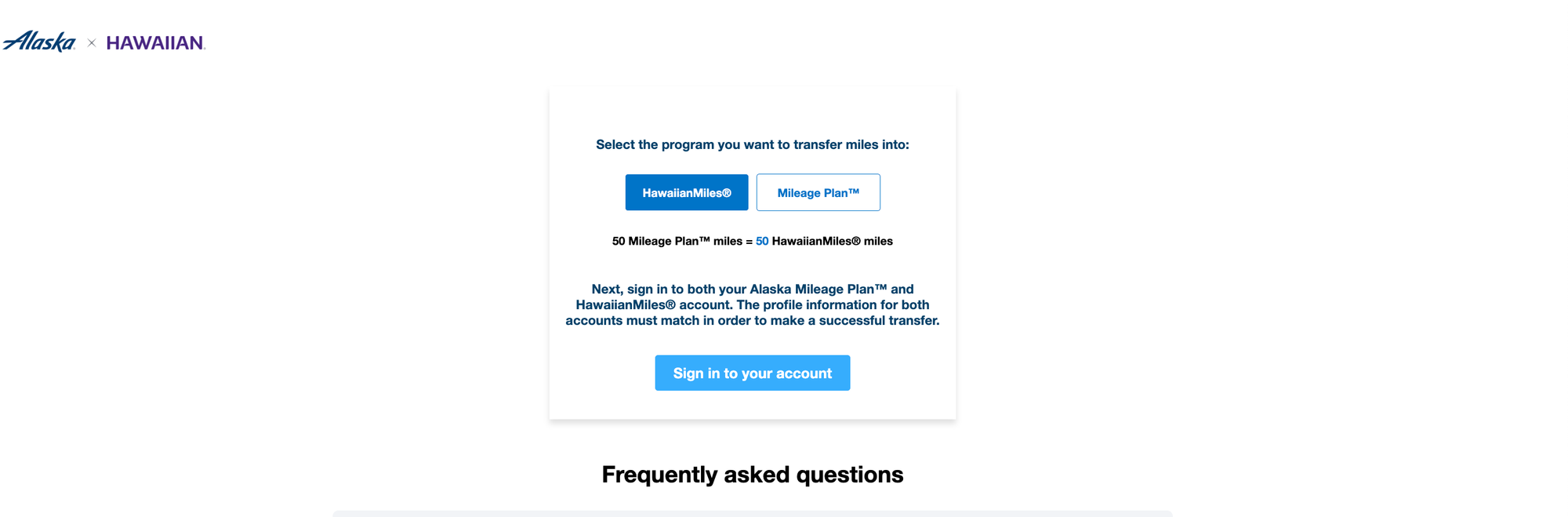 Transferring miles between Hawaiian Airlines and Alaska Airlines - Source: You Are Travel