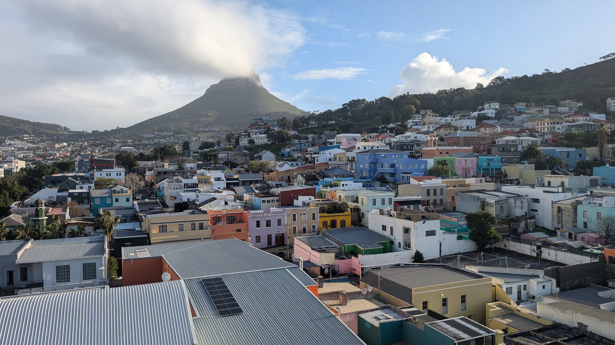 Cape Town's vibrant Bo-Kaap neighborhood from a suite at the Hyatt Regency Cape Town - Source: You Are Travel