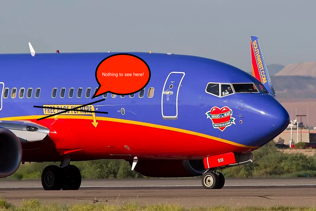 Southwest Airlines be like.... - Source: You Are Travel