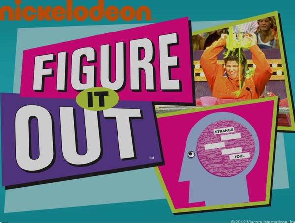 Figure it Out 90's Nickelodeon TV show logo