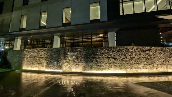 Photo of the front logo of f the JW Marriott Hotel São Paulo