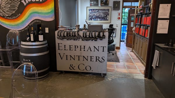 Photo of headphones in the tasting room at Black Elephant Vintners - Source: You Are Travel