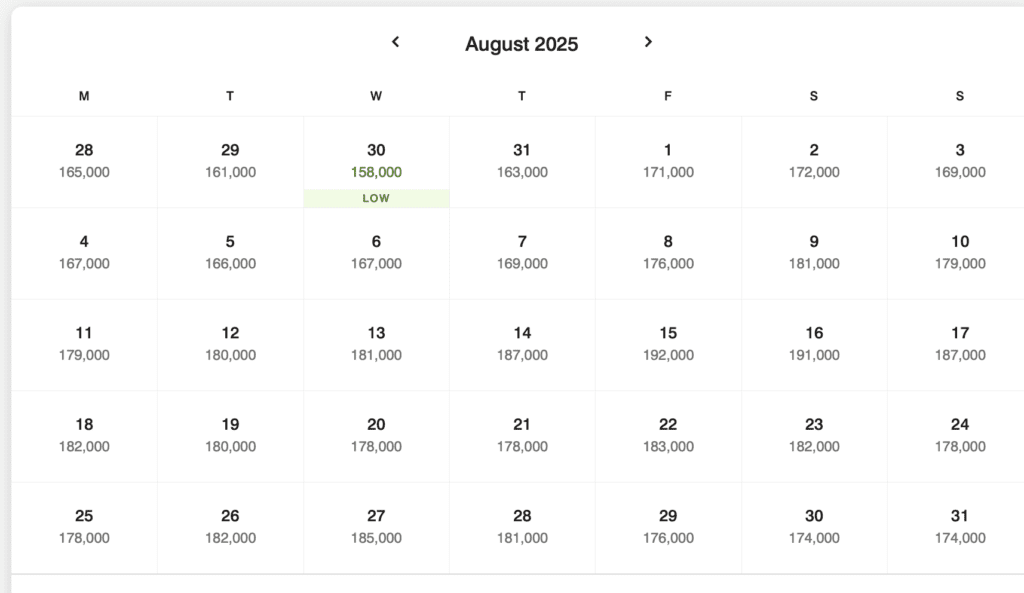 a screenshot of a calendar
