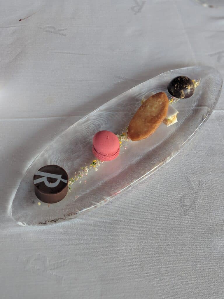 a plate of food on a table