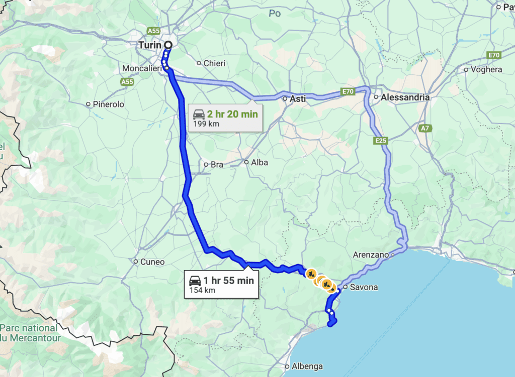 a map of a road