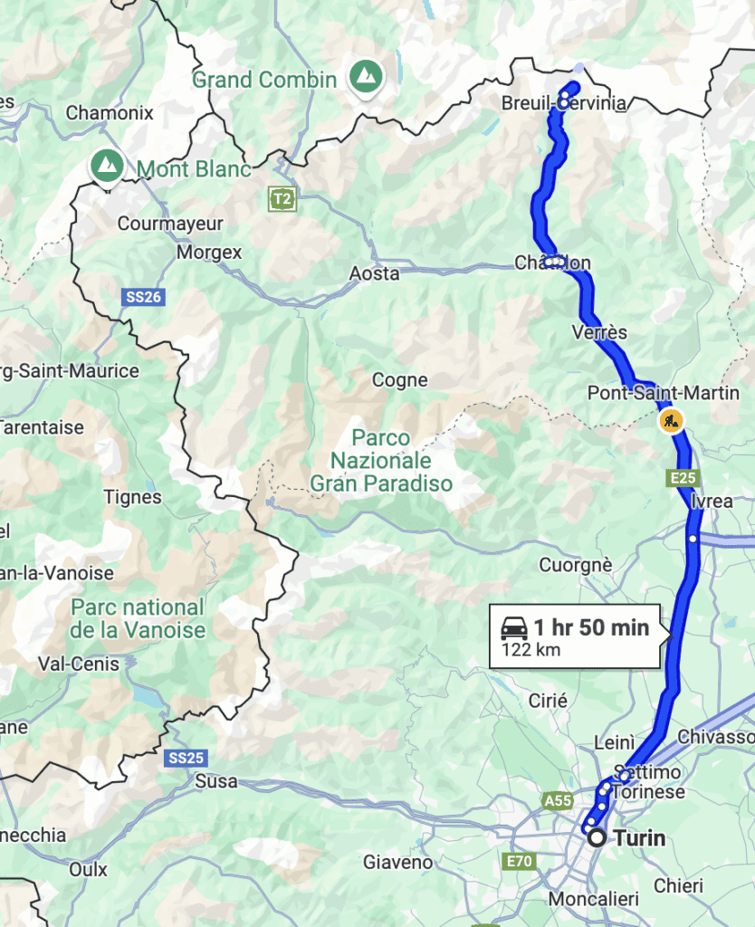 a map of a road