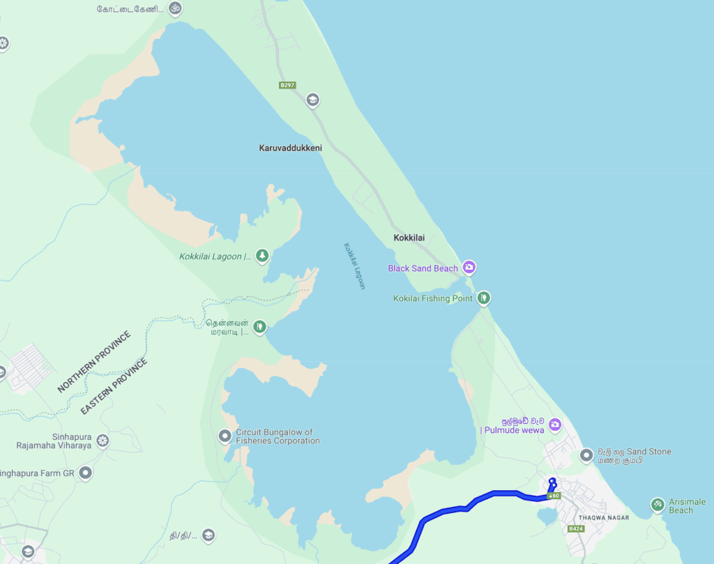 a map of a body of water