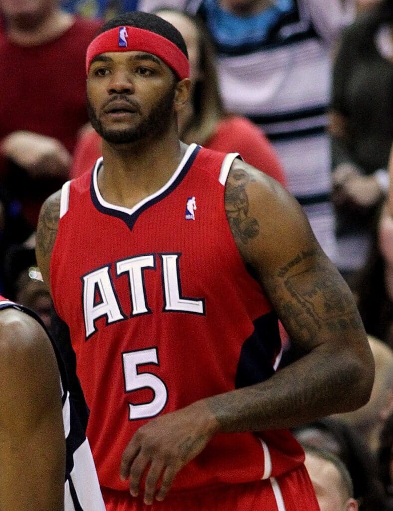 a man in a red jersey
